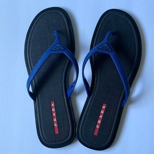 PRADA Saffiano Flip-flops / Sandals - Size 11 / EU 44 - Unisex